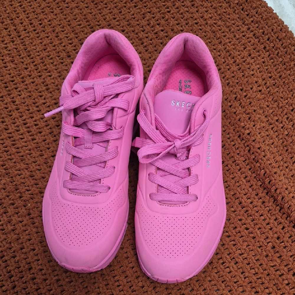 Skechers All-Pink Women's Lace-Up Sneakers